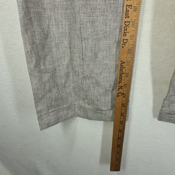 Vintage Bill Blass Pants Mens 36x30 Gray Linen Made In Italy Dress Pant Pleated - Picture 3 of 14